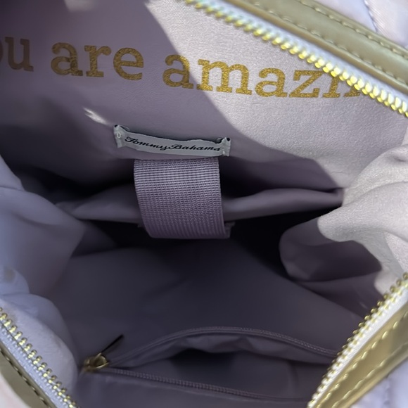 Tommy Bahama Quilted Backpack in purple/lavender - Picture 6 of 6